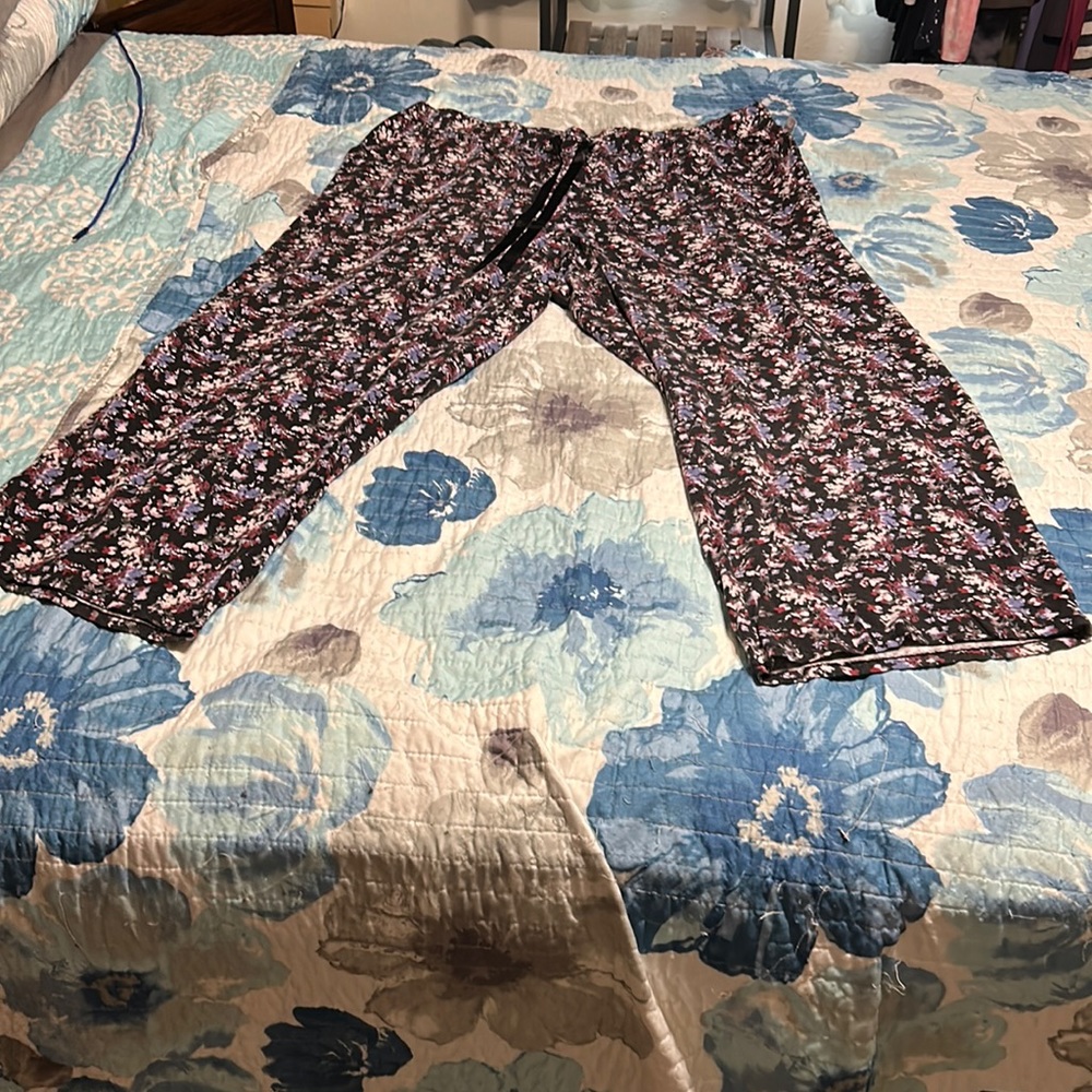 Lane Bryant Sleep by Cacique High Waisted with Tie , Wide Leg Pajama Pants